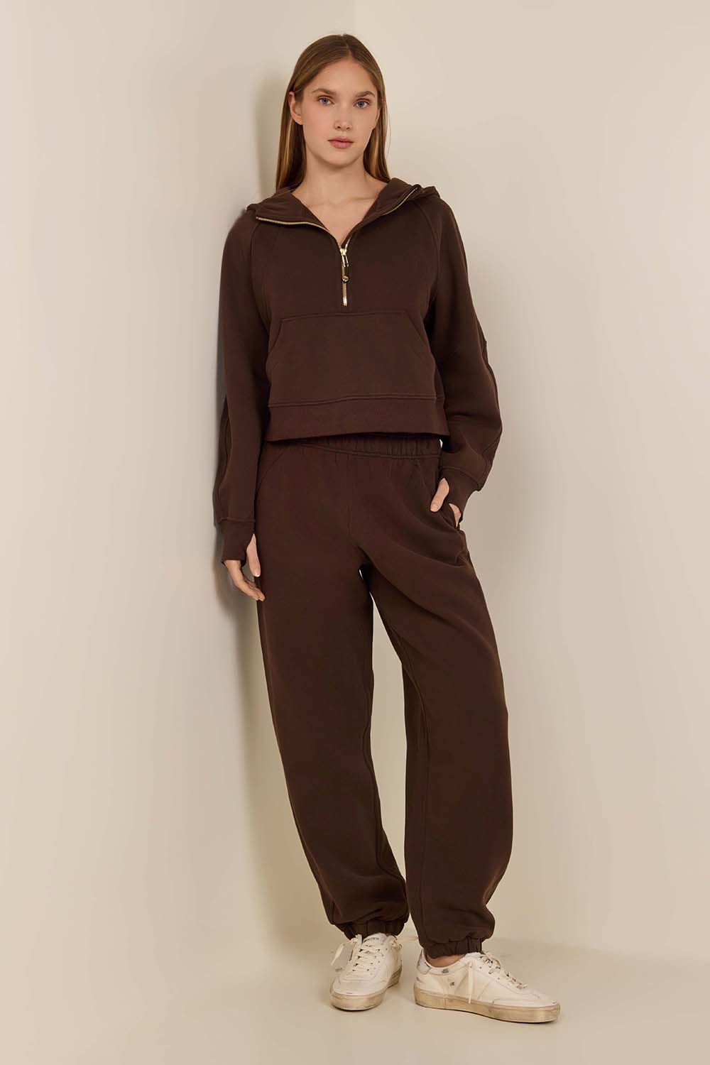 Scuba Oversized Half-Zip Hoodie